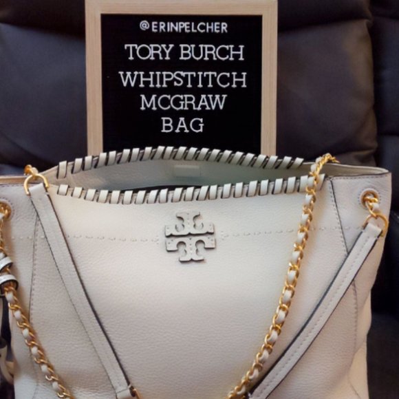 MCGRAW WHIPSTITCH CHAIN SHOULDER SLOUCHY TOTE - Picture 8 of 8